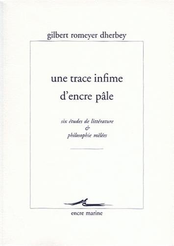 Une  trace infime d'encre pâle