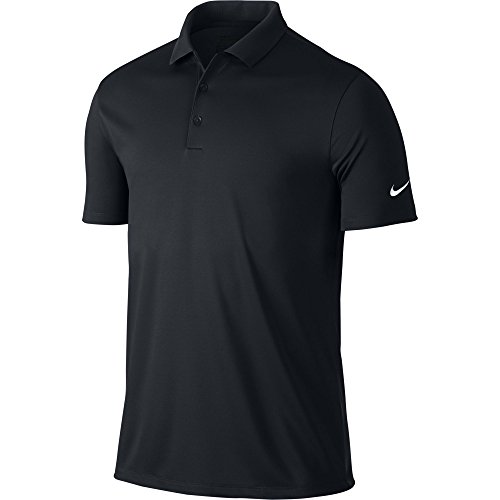 Nike golf men s victory solid polo (black/white) 2xl