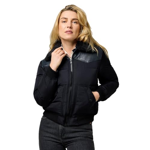 Wrangler - Chaqueta Mujer - Corte Regular - Western Puffer - Negro