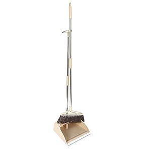 Nirmon Dustpan & Broom Portable Foldable Sweeping Set for Indoor Home Office Kitchen Cleaning and Outdoor Patio Lobby…