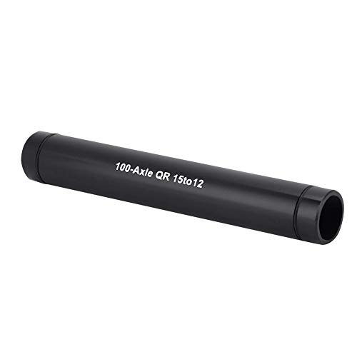 Thru Axle Adapter, Bicycle Thru Axle Adapter Bike Thru Axle Hub Adapter 15mm to 12mm Quick Release Skewer Bike Hub Adapter(Black)