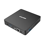 Z83-F Fanless MINI PC Desktop, Windows 10 Pro 64-Bit - DDR3L 4GB/64GB/Intel Cherry Trail X5-Z8350 (up to 1.92 GHz)/HD Graphics/4K/2.4G+5.8G Dual WiFi/1000Mbps LAN/BT4.0 [Dual Output - HDMI&VGA]