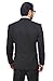 Slim Fit Men Suit Tuxedo Black 2 Button Satin Collar Flat Front Pants By Azar Man