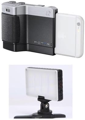 Pictar One - Camera Grip for iPhone 8, 7, SE, 6s, 6, 5c, 5s, 5, 4s, 4, and Samsung Galaxy S6, S7, S8,S9 and Huawei P9/P10 - With GVB Gear Pocket-Sized Daylight On-Camera Light
