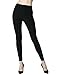 Diravo Womens High Waisted Leggings Soft Athletic Tummy Control Pants for Running Workout Pants Black