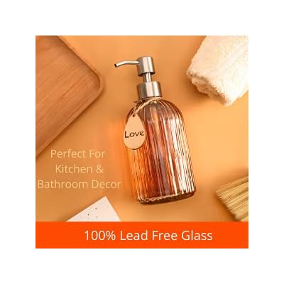 Large Soap Dispenser with Non-Slip Silicone Pad – Premium Quality – Dish and Hand Soap Dispenser – Rust Proof Stainless… 31kI4C1bEtS