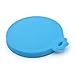 Super Design 3PCS Can Covers Scoop Packaging,BPA Free Silicone Can Cover for Multiple Sizes with Melamine Food Scoop,for Dog and Cat, Small Scoop, Blue