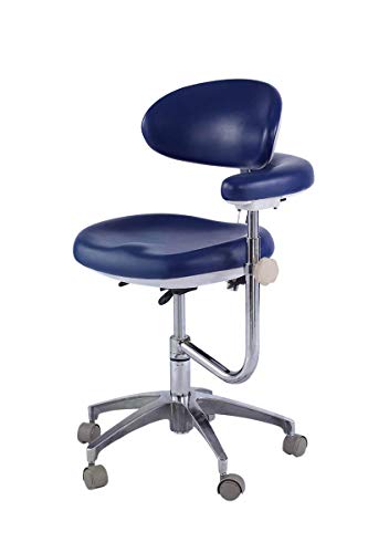 SoHome Dental Adjustable Doctor's Stool Assistant Chair with 360 Degree Rotation Armrest PU Leather Medical Chair QY600-1