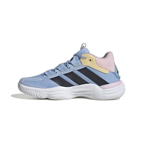 adidas Courtstabil Indoor Shoes, Scarpe Sportive Donna, Cloud White/Bright Royal/Team Solar Orange, 44 2/3 EU