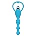 Waterproof 10 frequency Vibrating Vagina and anal beads Massager Vibrator Female Masturbation Pleasure Sex Toys, Waterproof Female Vibrator Blue