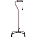 Hugo Mobility 731-844 Adjustable Quad Walking Cane, Rose