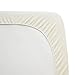 American Baby Company Knit Fitted Crib Sheet Made with Organic Cotton in Natural Color, Soft Breathable, for Boys and Girls