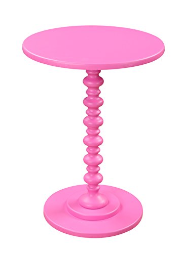 Convenience Concepts Palm Beach Spindle Table, Pink
