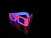 Rob's Super Happy Fun Store 51 Pair of Fireworks Diffraction Glasses - 50 Pair Blacklight-Reflective Neon Frames + 1 Orbit Specs