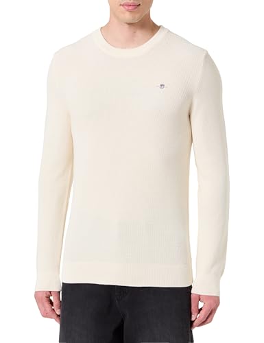 GANT Micro Textured Cotton C-Neck
