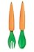 Kikkerland Carrot Spoon and Fork