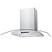 Stainless Steel Hood, CIARRA 36 inch Island Range Hood with Touch Control Panel, Ducted/Ductless Convertible Kitchen Stove Vent Hood with 3 Speed Motor & Dishwasher Safe Mesh Filters