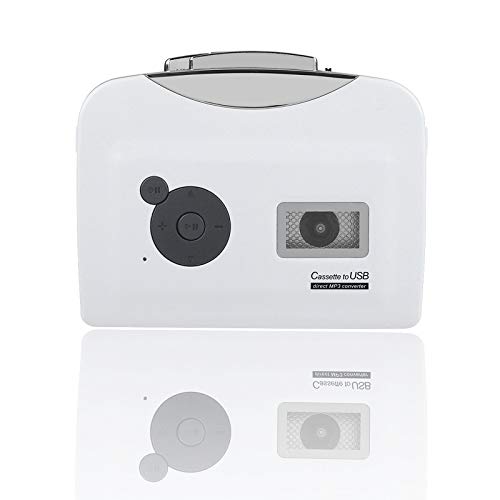 Lazmin112 Lettore di Cassette standalone, USB Cassette Tape to MP3 Converter Direttamente su USB Disk Audio Music Player…