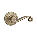 Kwikset Lido Hall/Closet Lever with Microban Antimicrobial Protection in Antique Brass