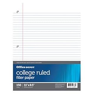 UPC 026229781520 product image for Office Depot Notebook Filler Paper, College-Ruled, 8 1/2in. x 11in, 3-Hole Punch | upcitemdb.com