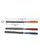 Metallor Guitar Nut File Set Double Edge Nut Slotting File for Electric Guitar Tools Luthier Tools Set of 3Pcs.