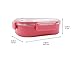 Finex Hello Kitty Chef Pink Bento Lunch Box Set with Clear Lid & Spoon