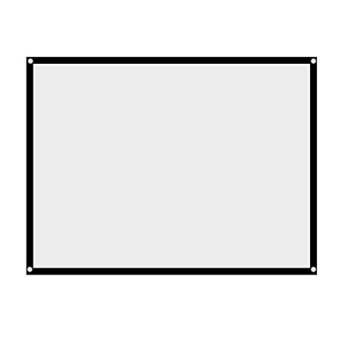 Projection Screen, 4:3 60-100 Inch Portable Foldable Non-crease Projector Curtain Projection Screen, for Outdoor Camping Movie, Open-air Cinema(60 inches)