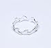 SmallDragon Women's 925 Sterling Silver Olive Branch Tail Ring (Adjustable) Size 6-10