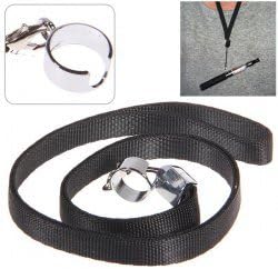 WorldProfessional necklace charms neck sling for Ego E Cig Black