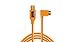 Tether Tools TetherPro USB 3.0 to Micro-B Right Angle Cable | for Fast Transfer and Connection Between Camera and Computer | High Visibility Orange | 15 Feet (4.6 m)