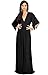 KOH KOH Womens Kaftan Short Sleeve Empire Waist Flowy V-Neck