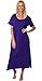 SLR Brands Plus Size Cotton Stretchy Flowy Loose Fit Tunic Casual Beach Dress With Pocket