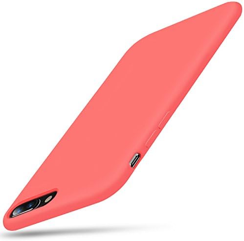 iPhone 7 plus Case / iPhone 8 plus Case, SKEEPER Liquid Silicone Gel Rubber 5.5" Shockproof Protective Cover for iPhone 7plus / 8plus [Coral]