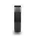 6mm Titanium Wedding Band Flat Matte Finish Pipe Cut Black Rings for Men Women Size 4 - 12