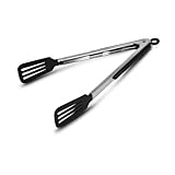 12-inch Spatula Tip Serving Tongs With Locking Handle Joint