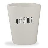 got 500? - White Ceramic 1.5oz Shot Glass