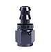 AN 8 Universal Push Lock Oil Fuel Hose Fitting End 0 Degree Black