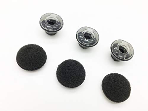 Reki Voyager 5200 Ear Tips - 3 Pcs Premium Replacement Earbuds Eartips Eargels & Foams Set Compatible with Plantronics Voyager 5200 5220 Wireless Bluetooth Headset (Small)