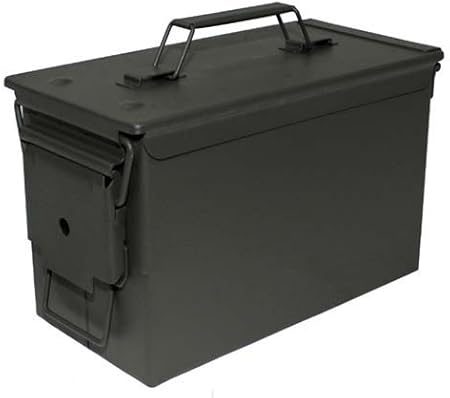 MFH US - Caja de metal para munición, calibre 50 mm, M2A1: Amazon.es: Deportes y aire libre