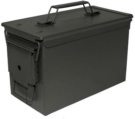 MFH US - Caja de metal para munición, calibre 50 mm, M2A1: Amazon.es: Deportes y aire libre
