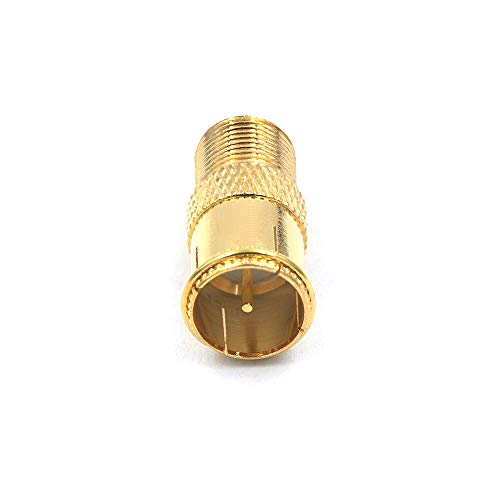 image for VCE 5-Pack Gold Plated RG6 F-Type Male to Female Quick Coax Coaxial Ca
