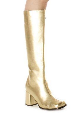 Ellie Shoes Women's Gogo Boot, Gold, 12 M US