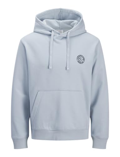 JACK & JONES Hood Jjalliance Sweat à Capuche, Bleu céleste, S Homme