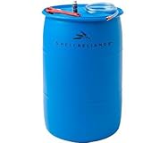 Shelf Reliance® Deluxe BPA Free 55-gallon Barrel Water Storage System Includes Water Filter Pump By Aquamira, Food Grade Water Barrel