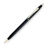 Cross Classic Century Ballpoint Pen, Medium Point, 1.0 mm, Black/Gold Barrel, Black Ink