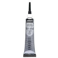 Pebeo Vitrail, Cerne Relief Dimensional Paint, 20 ml Tube with Nozzle - Silver