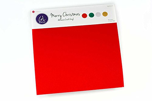 Expressions Vinyl - Merry Christmas Pack - 12in. x 12in. Assorted Glitter Adhesive Vinyl