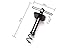 Beach Umbrella Sand Anchor, Metal Beach Umbrella Holder-Stands-Sand Grass Auger with Beach Bag-Heavy Duty Black