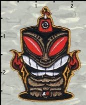Artist Chico Von Spoon Tiki Torches Embroidered Iron On Applique Patch FD 2730