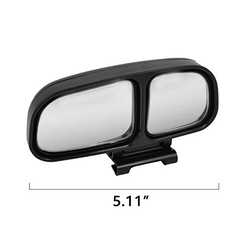 Blind Spot Mirror, 2 Pcs Square Stick On Rear View Convex Side Wide Angle with DUAL Adjustable Mirrors For Car Truck SUVs Motorcycle - Thumbnail 2